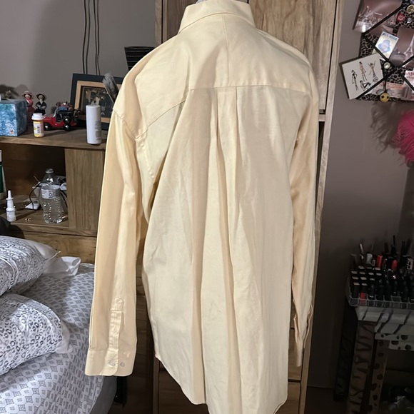 Ten West Apparel Yellow Oxford Button Down Shirt - XL - Picture 4 of 6